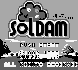 Soldam title screen for GameBoy